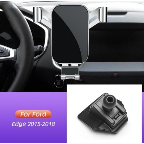 Car Mobile Phone Holder Air Vent Mount GPS Stand Gravity Navigation Bracket For Ford Edge 2015-2018 Car Accessories