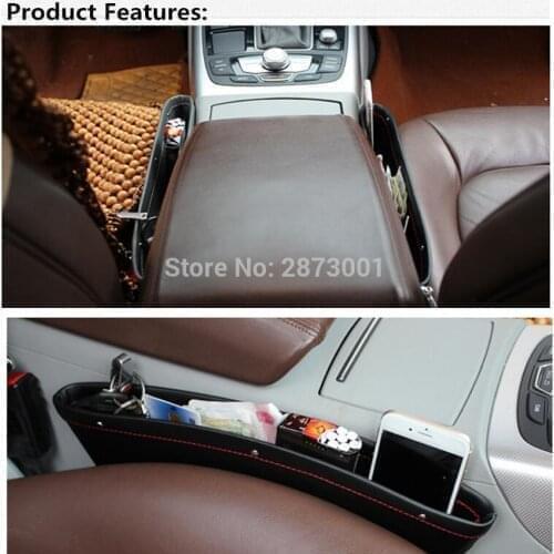 Car Organizer Auto Seat Crevice Gaps Storage Box For FIAT 124 Spider 500 500C 500L 500X BRAVA Albea Bravo Doblo ducato MAREA