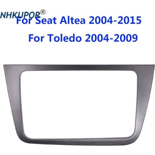 2 Din Car Radio Fascia for Seat Altea 2004+ Toledo 2004-2009 Stereo Panel Dash Mounting Refit Installation Trim Frame Kit