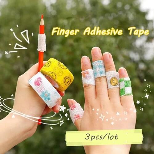 Sharkbang 3pcs/Lot Medical Self Adhesive Elastic Bandage Elastic Fabric Finger Wrap Tape 5cmx4.6m Protect Fingers Tools Tapes