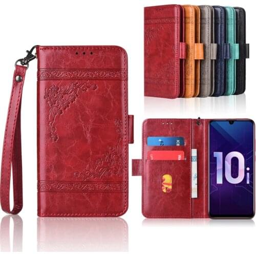 TPU Wallet case for Huawei Honor 10i 10 i Honor10i HRY-LX1T HRY-LX1 Cover with Strap,With Card Pocket Kickstand Fitted Case