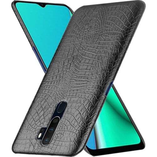 For OPPO A9 2020 Case For OPPO A5 2020 A52020 Crocodile Skin PU Leather Hard Back Cover Case For Oppo A11 OppoA11X Phone Cases