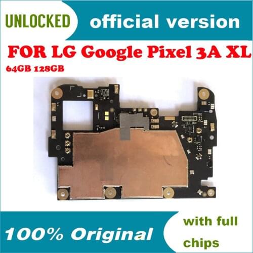 For LG Google pixel 3A XL Mainboard Complete Logic Board With Chips Android Original Unlocked Official System Motherboard