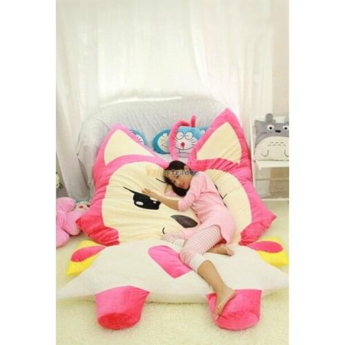 Fancytrader Cute High Quality ALI Fox 230cm X 165cm Huge Giant Pink ALI Fox Bed Carpet Sofa Tatami Gift, Free Shipping FT90360