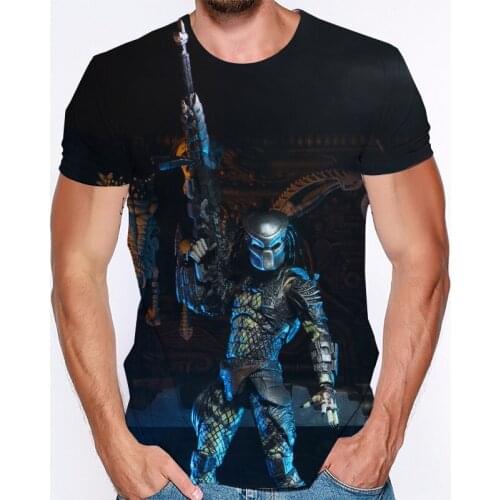2021 New T Shirts Predator Movie 3d Print Men Tshitrs Summer Hot Sale T-shirts Cool Hip Pop Streetwear Women Predator Shirts