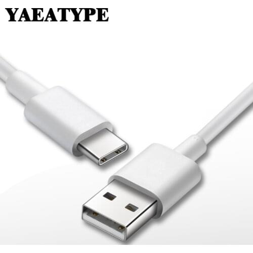 USB Type C Cable For Samsung S10 S9 S8 Xiaomi Huawei P30 Pro Fast Charge Mobile Phone Charging Wire White Cable