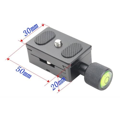 Metal K30 1/4 Screw Adjustable Clamp Camera Quick release plate for Tripod Monopod Ball Head