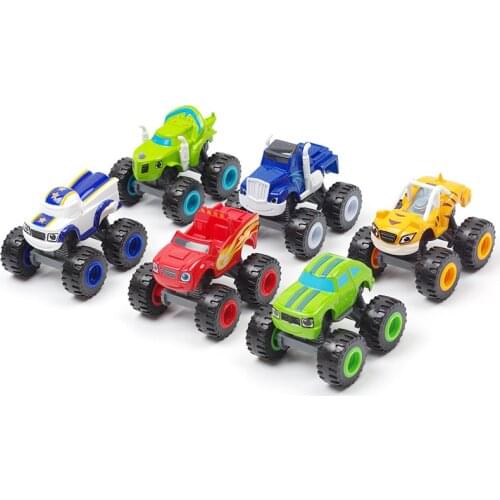 Monstere Machines Car Toys Russian Miracle Crusher Truck Vehicles Figure Blazed Toys For Children Birthday Gifts Blazer Kid Toys