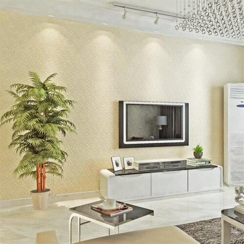 Wellyu wallpaper Plain color embossed environmentally friendly non-woven wallpaper background living room bedroom wallpaper обои