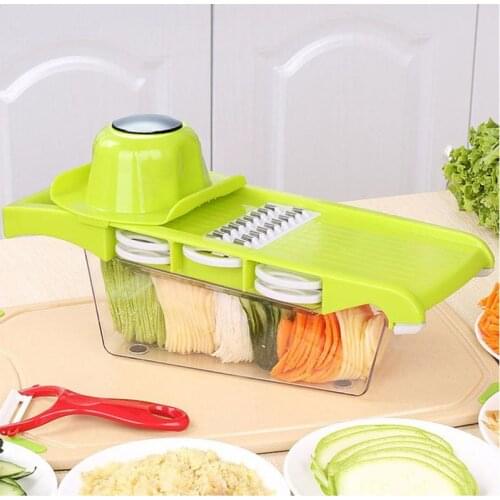 Vegetable Cutter Multifunctional Mandoline Slicer Fruit Potato Peeler Carrot Grater Kitchen Accessories Basket Vegetable Slicer