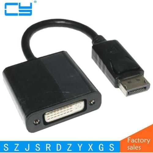 DP to DVI Adapter DisplayPort to DVI Cable Adapter Converter Male to Female Support 1080P for Monitor Projector Displays