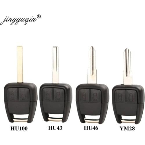 Jingyuqin Car Blank Key Shell For Chevrolet Aveo Spark Epica Lova 2 Button Replace Remote Fob Case HU43 HU46 HU100 YM28 Blade
