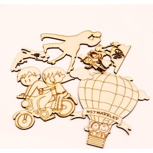 Variety Of Styles Natural Wedding Mr&Mrs Wood Ornaments DIY Crafts For Handmade Scrapbooking Arts Home Decor Embellishment