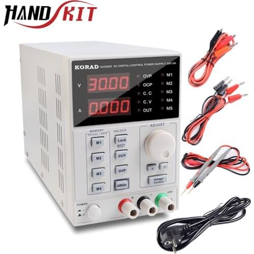 Adjustable Power Supply KA3005D Precision Adjustable 30V 5A DC Linear Digital Voltage Regulator Power Supply Free Shipping