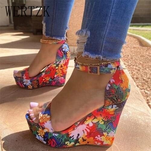 Sexy Girl Summer Design Party Women Shoes High Heels Buckle Ankle Strap Sandals Women Flower Open Toe Sandals