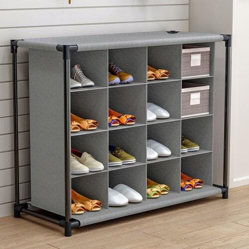 Foldable Shoes Storage Cabinet полка для обуви Shoes Organizer Rack Home Furniture Dust-proof Shoes Shelves Space Saver