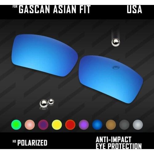OOWLIT Lenses Replacements For Oakley Gascan Asian Fit (AF) OO9105 Sunglasses Polarized - Multi Colors