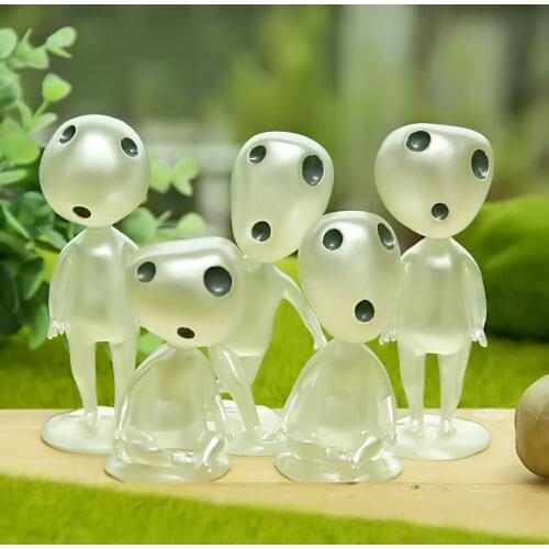 Car Ornament Resin Cute Luminous Tree Elves Decor Automobiles Interior Decoration Doll For Miyazaki Hayao Princess Mononoke Gift