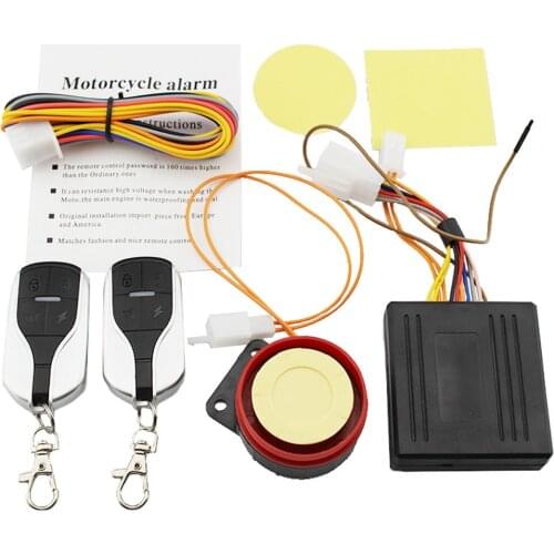 Universal Motorcycle Anti-theft Alarm Security System Anti-Hijacking Cutting Off Remote Control Engine Start Arming Disarming