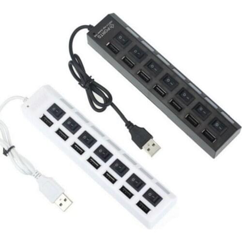 USB3 HUB 2.0 HUB Multi USB Splitter 7 Port Expander Multiple USB 3.0 Hab Use Power Adapter USB2.0 Hub with Switch For PC