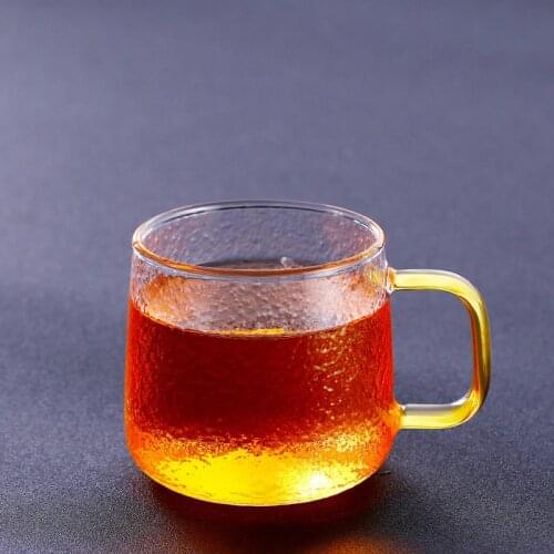 Japanese Glass Mugs Tea Beer Milk Drink Water Coffee Cups Heat Resistant Hammered Texture 300ml Glass Juice Cup Home Drinkware