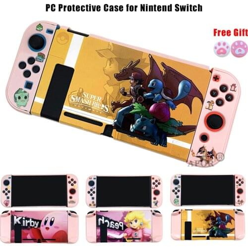 Protective Case Shell for Nintend Switch Shells Pink Printed PC Housing Cover For Nintendo Switch Joy Con Console Dropshipping