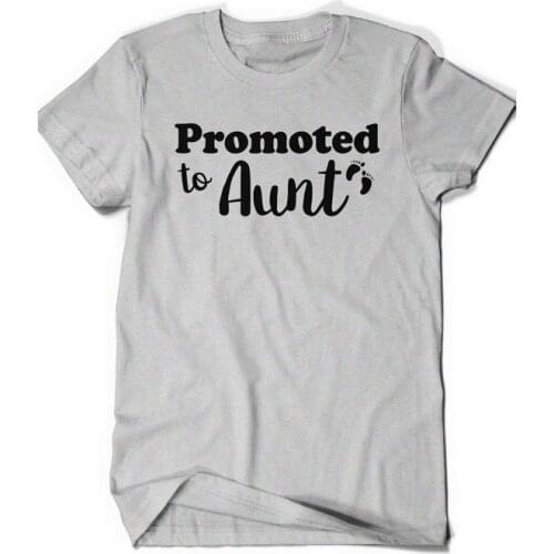 Promoted to Aunt Shirt T-shirt Aunt to be Gift Sister Womens Ladies Present Pregnancy Announcement-D147