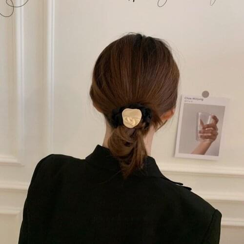 Women Korean Alloy Irregular Hair Ties Lady Fashion Knotted Hair Rope