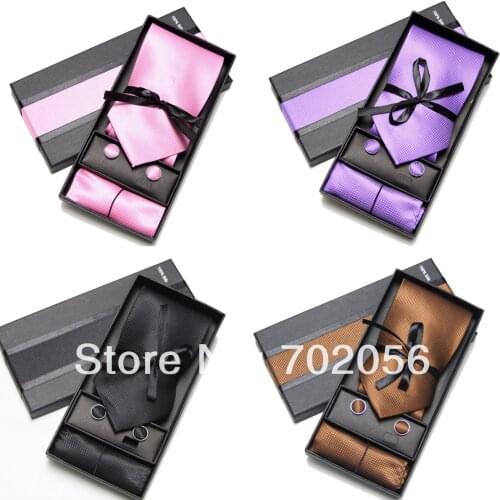 3 pcs set solid color fine male commercial set tie neckties,business tie formal necktie men ties cravat men tie