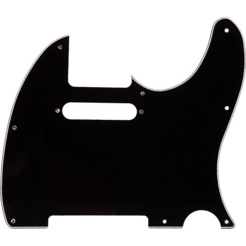 3 Ply Tele Style Electric Guitar Pick Guard Scratch Plate Fit Telecaster Black
