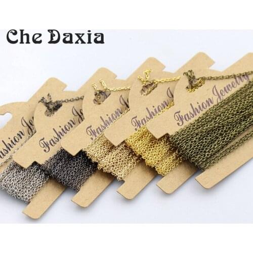 5m/piece 2.0/2.5/3.0/4.5mm Width Oval Cross link chain For Jewelry Making DIY Supplies Necklace Bracelet Chain Findings