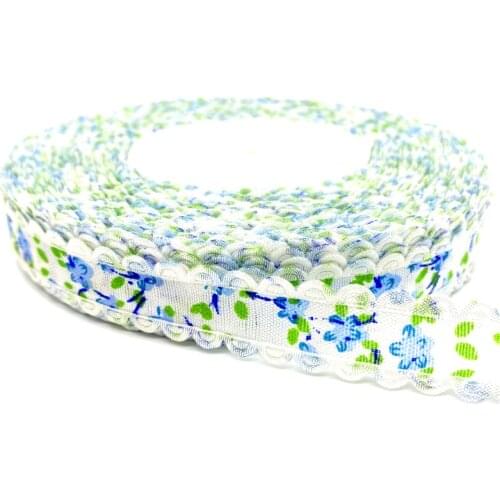 5Yards/lot 18mm Cotton Ribbon Handmade Design Printed Cotton Ribbons For Wedding Christmas Decoration DIY Sewing Fabric #09