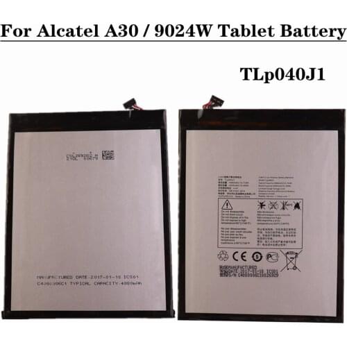For Alcatel A30 Tablet 9024W Tablet PC Battery 4080mAh TLp040J1 Battery High Quality Rechargeable Batteries