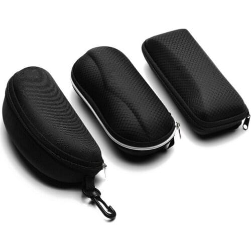Men Women Eyewear Case Glasses Sunglasses Box Hard Protector Travel Pack Pouch Glasses Case Black Portable Eyewear Accessories