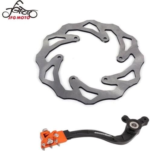 For KTM SX XC-W XC TE TC TX 125 150 250 300 350 450 2017 2018 Motorcycle CNC Rear Foot Brake Lever Pedal Rear Brake Disc Rotor
