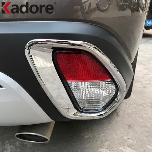 For Mitsubishi Outlander 2016 2017 2018 2019 Chrome Rear Fog Light Reflector Cover Trim Foglight Decoration Car Accessories