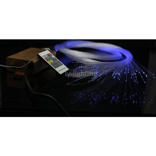 Home decoration starry sky fiber optic lights baby room night lights bar optical fiber light pack RF remote color change