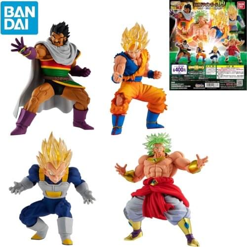 Bandai Anime Figurine Dragon Ball Super HG 09 Goku Vegeta Broli shokugan 7cm PVC Capsule Decration Model Kids Toys