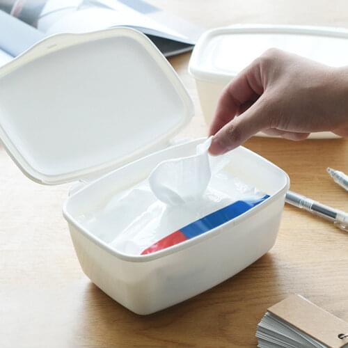 1 Pcs Wipes Storage Box Baby Wipe Dispenser Baby Wipes Case with Lid for Car Home Office