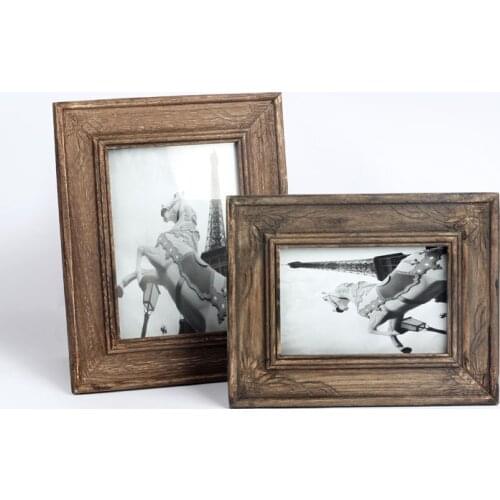 1PC 6 inch 7 inch Alipower Hot Vintage Photo Frame Home Decor Wooden Wedding Casamento Pictures Frames JL 0958