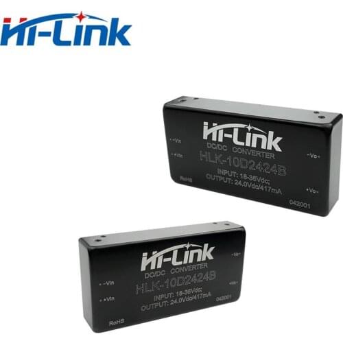 18-36V to 24V DC DC converter power supply module 24V 420mA output HLK-10D2424B Hi-Link power supply Manufacturer