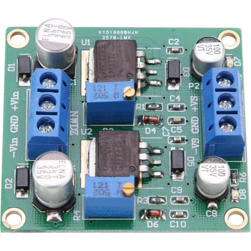 LM317/337 Positive and Negative Voltage Stabilizing Power Module Low Ripple Linear voltage regulator High Quality