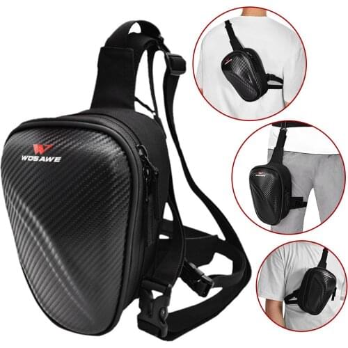 Motorcycle Drop Leg Bag Waist Bag With Hard Shell Waterproof Metal Detecting Pouch Military Travel Messenger Shoulder Bags