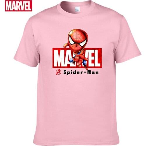 Marvel The Avengers Spider Man t shirt Comfortable Breathable 100% cotton Fashion Anime Summer Tops Men t-shirt #110
