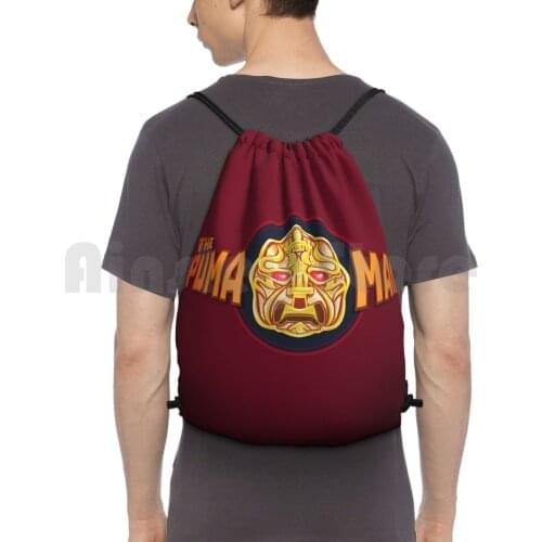 The Man Backpack Drawstring Bag Riding Climbing Gym Bag Pumaman Man Mystery Science Theater 3000 Mystery Science Theater
