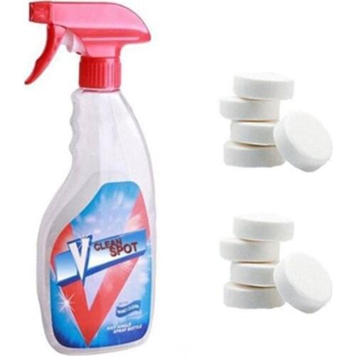 1/5/10 Pcs Multifunctional Effervescent Spray Cleaner Set Clean Spot with Spray Bottle Cleaning Concentrate Home Cleaning Tools