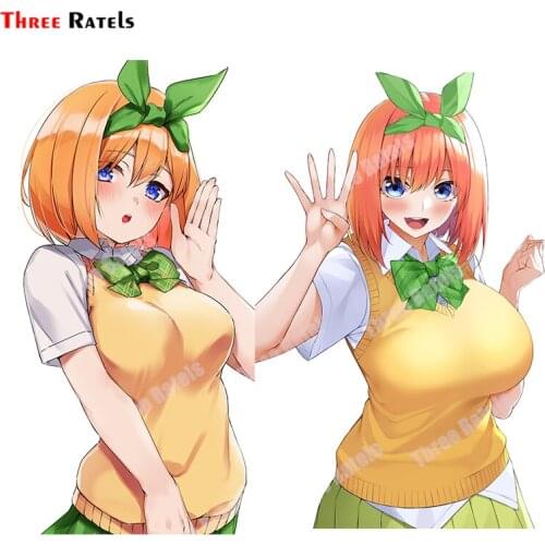 Three Ratels A793 Nakano Yotsuba Go Toubun No Hanayome Personalized Creative Scratch Car Stickers Auto Decals Vinyl Material