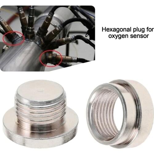 New Hot Universal O2 Oxygen Sensor Metal Weld On Bung & Plug Wideband Nut & Cap Kit Set Tools Thread Car Accessories Auto Parts