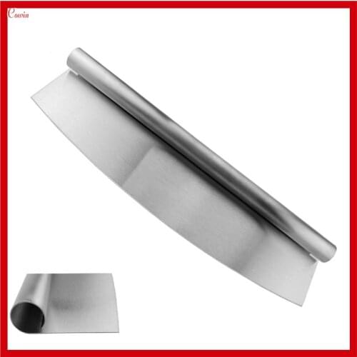 New Universal Stainless Steel 35cm Cake Pie Pizza Rolling Knife Cutter Baking Pastry Cutter Roller