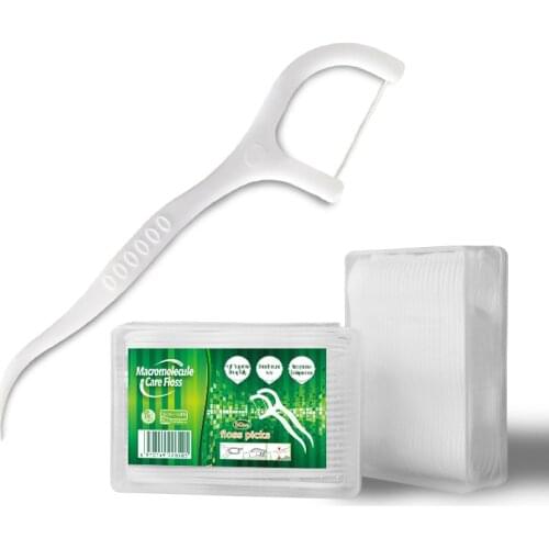 50/100pcs Disposable Dental Floss Flosser Toothpicks High-stretch Dental Thread Stick High Polymer Interdental Brush Oral Care